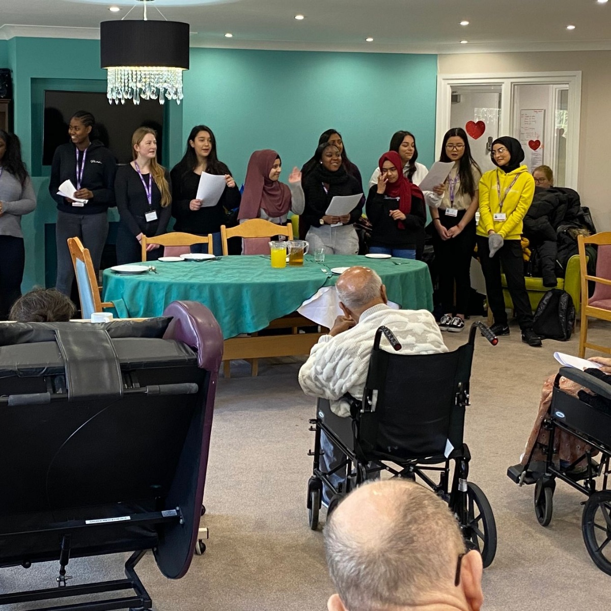 Preston Manor Year 12 Trip the local care home